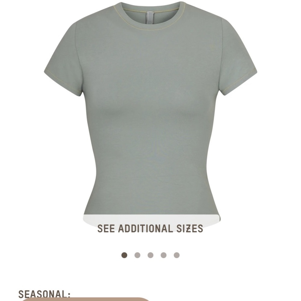 ISO IN SEARCH OF skims COTTON JERSEY T SHIRT SIZE S SMALL